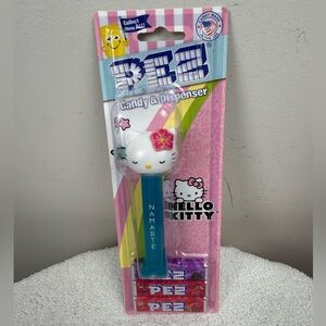Hello Kitty PEZ Candy Dispenser - Blue and White